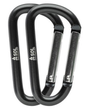 Load image into Gallery viewer, SOL Utility Carabiner 8cm (2 Pk)
