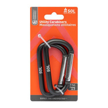 Load image into Gallery viewer, SOL Utility Carabiner 8cm (2 Pk)
